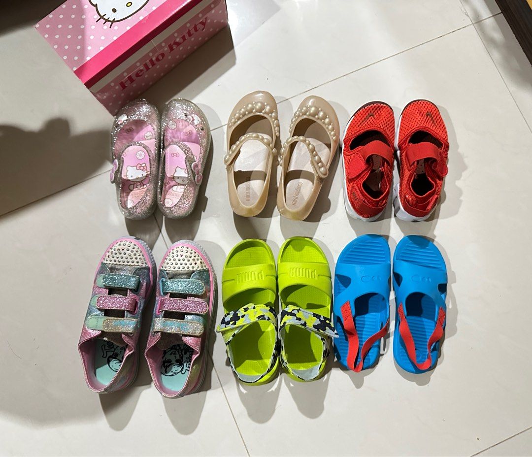 Hello kitty shoes mini Melissa Nike shoes Babies Kids Babies Kids Fashion on Carousell