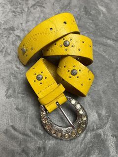 Hippie Studs &Blings Embellished Belt (helping tags, retro, y2k