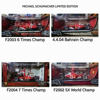 HOTWHEELS Ferrari F1 Michael schumacher set of 4