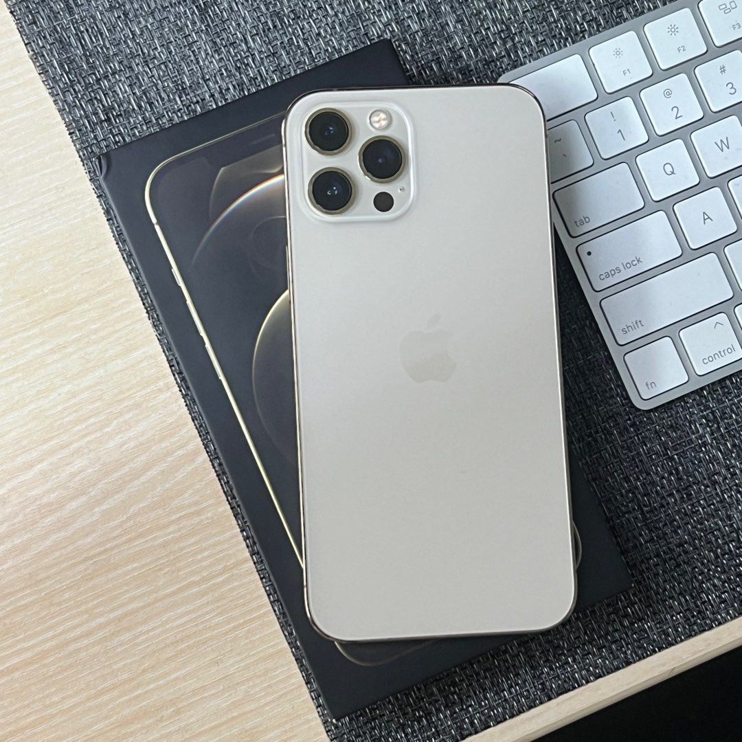 iPhone 12 Pro max 256GB Gold eks inter muluss fullset