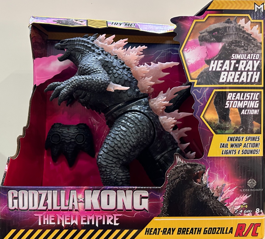 Jada Toys Godzilla x Kong The New Empire HeatRay Breath Godzilla R/C, Hobbies & Toys, Toys