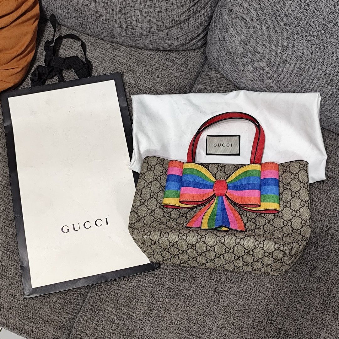 Gucci bag with rainbow bow store