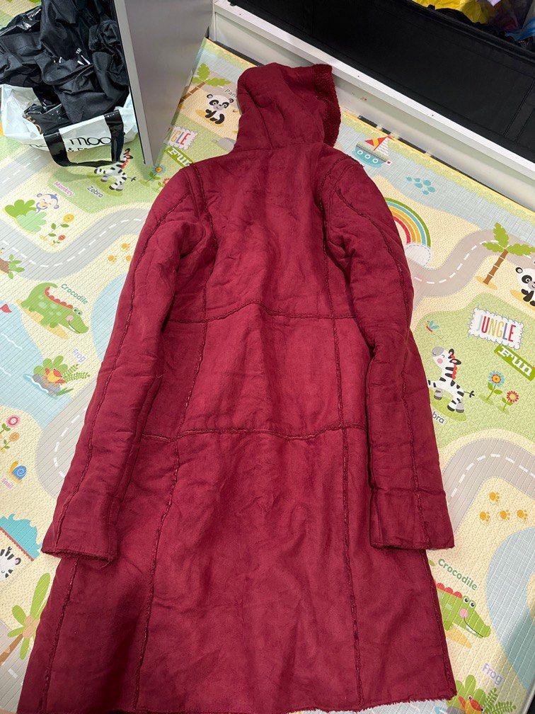 Maroon ladies coat store