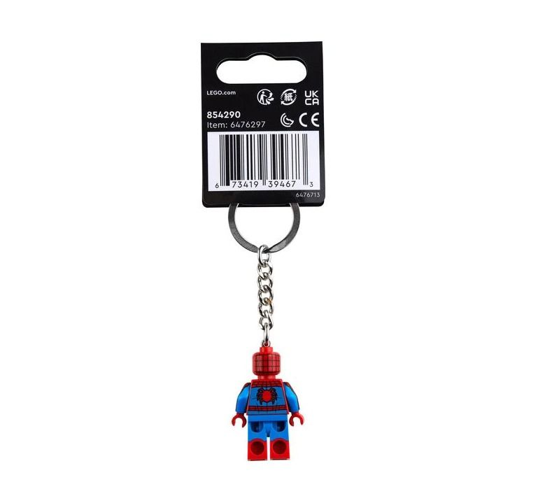 Lego spiderman keyring hot sale