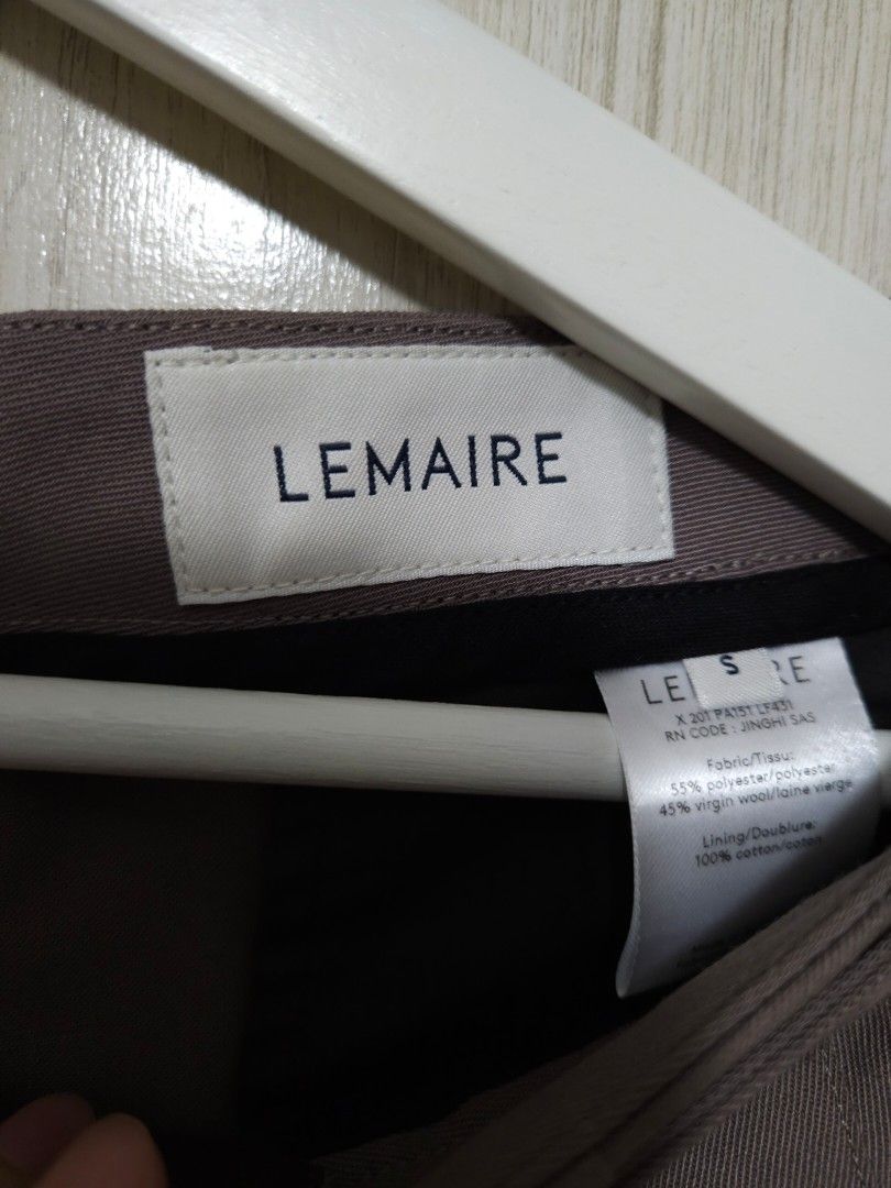 Lemaire: Black Relaxed Pants