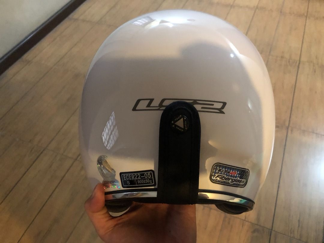 LS2 FIBERGLASS MOTORCYCLE OPEN FACE HELMET w Box Dust Cover