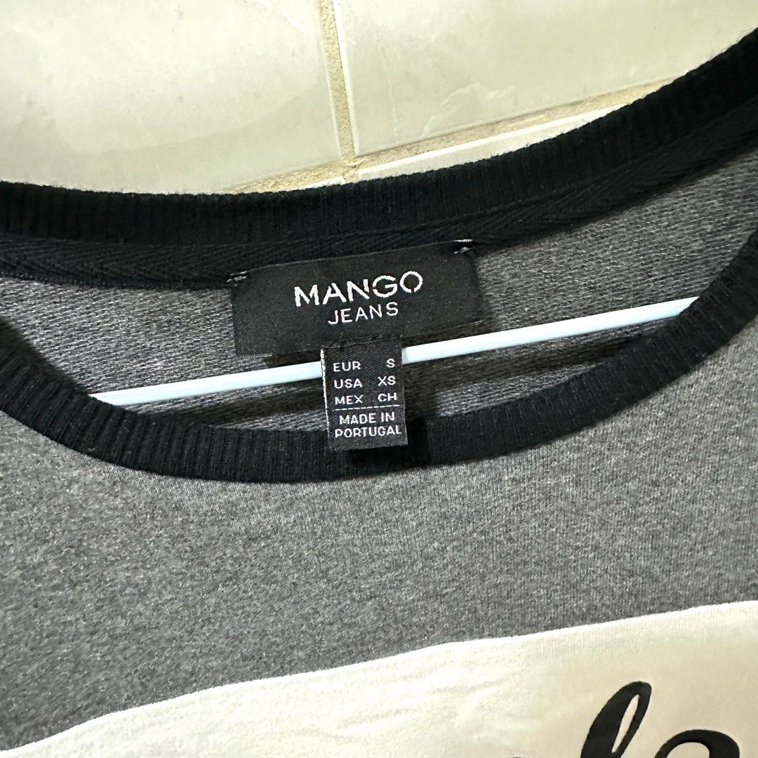 Mango 拼接 個性 長袖 運動風 休閒 上衣, 她的時尚, 上衣, 長袖上衣在旋轉拍賣