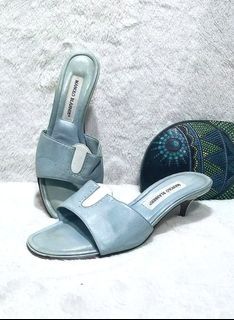 Manolo Blahnik Step-in Slides Sandals
