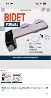 Phito Bidet PT002, Furniture & Home Living, Bathroom & Kitchen Fixtures ...