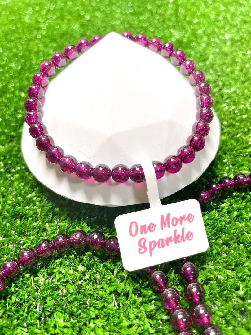 Garnet crystal bracelet best sale