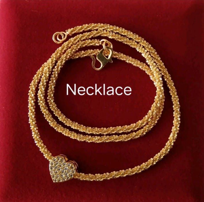 Gold covering 2024 necklace with price
