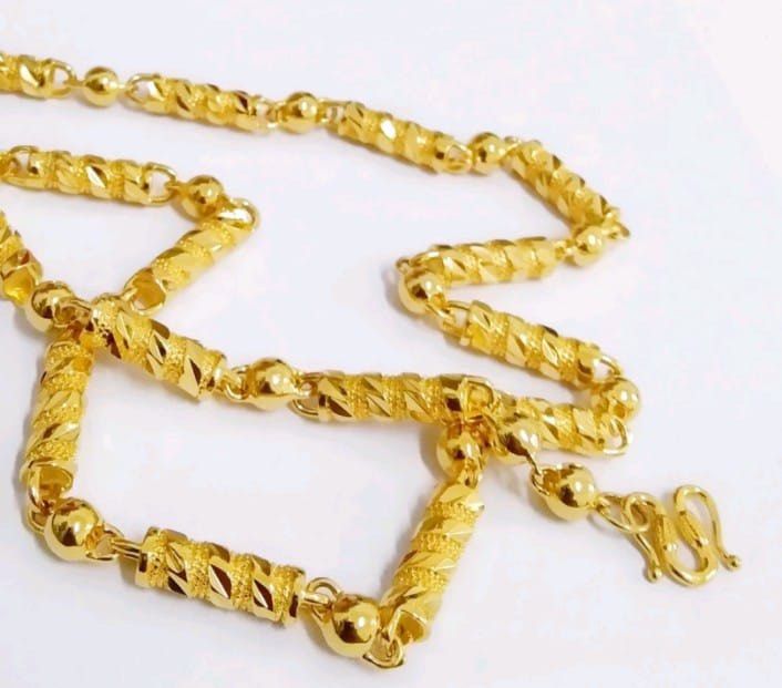 Men's gold cheap plated heavy chain