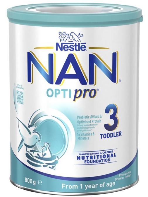 Nan milk for 3 discount years old