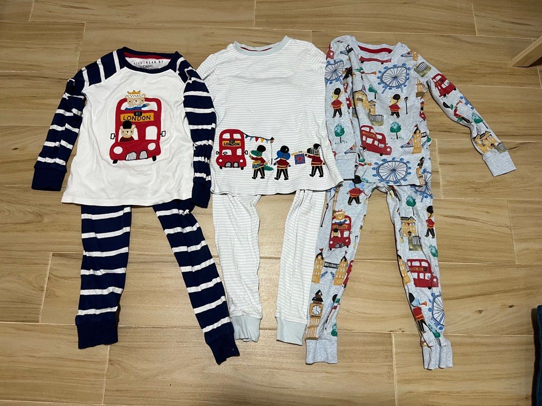 Next Long Sleeve Sleepwear Pyjamas Pack of 3 for 4 5 years old boy