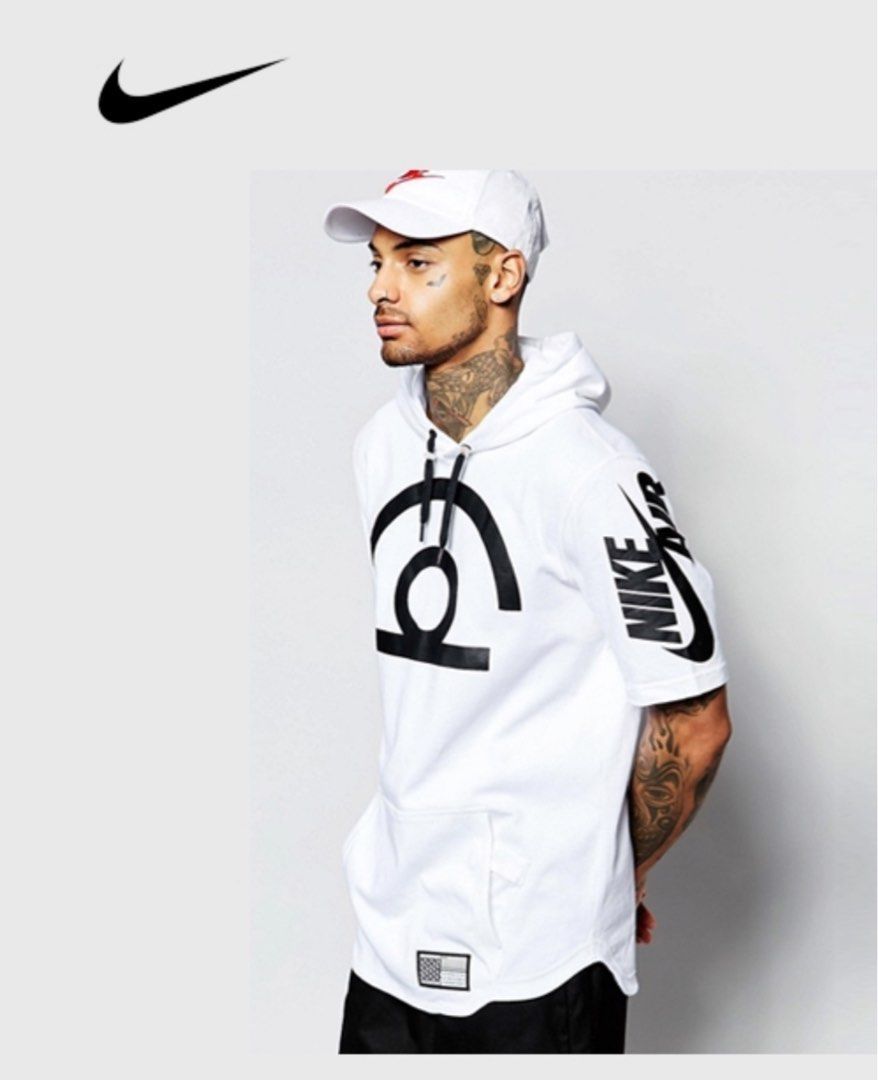 Nike Air Pivot V3 Short Sleeve Ivory Hoodie Sweatshirt