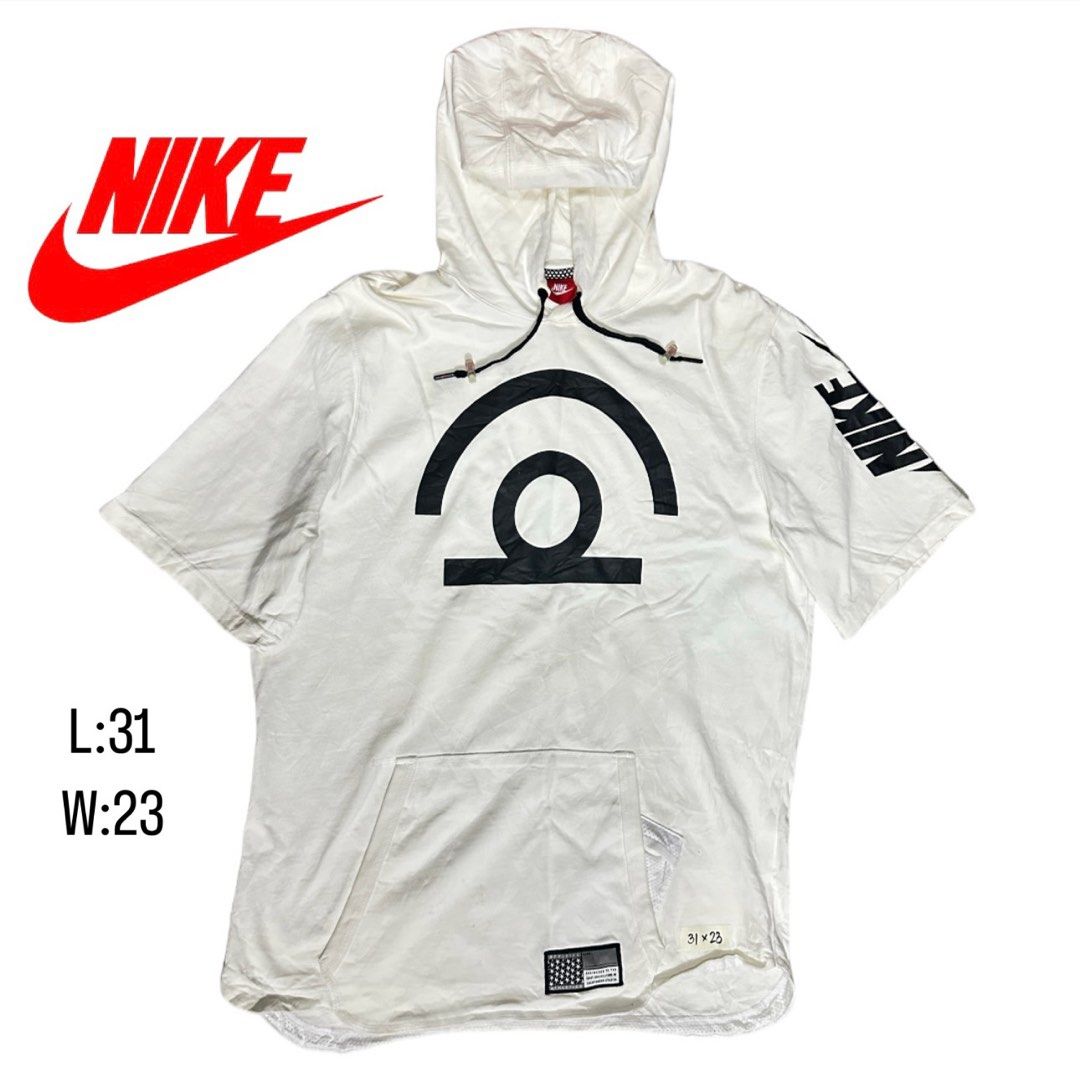Nike Air Pivot V3 Short Sleeve Ivory Hoodie Sweatshirt