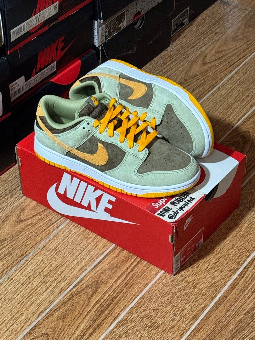 Nike Dunk Low Dusty Olive - Size 9 (Category: Sneakers) located in Mandaluyong City. Submitted by dripunltd (Listing ID 1288833705, Image 1). Description: Nike Dunk Low Dusty Olive Size 9 Brand New 7,000.