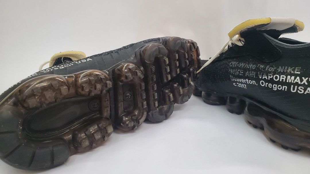 Nike vapormax fake cheap vs real black