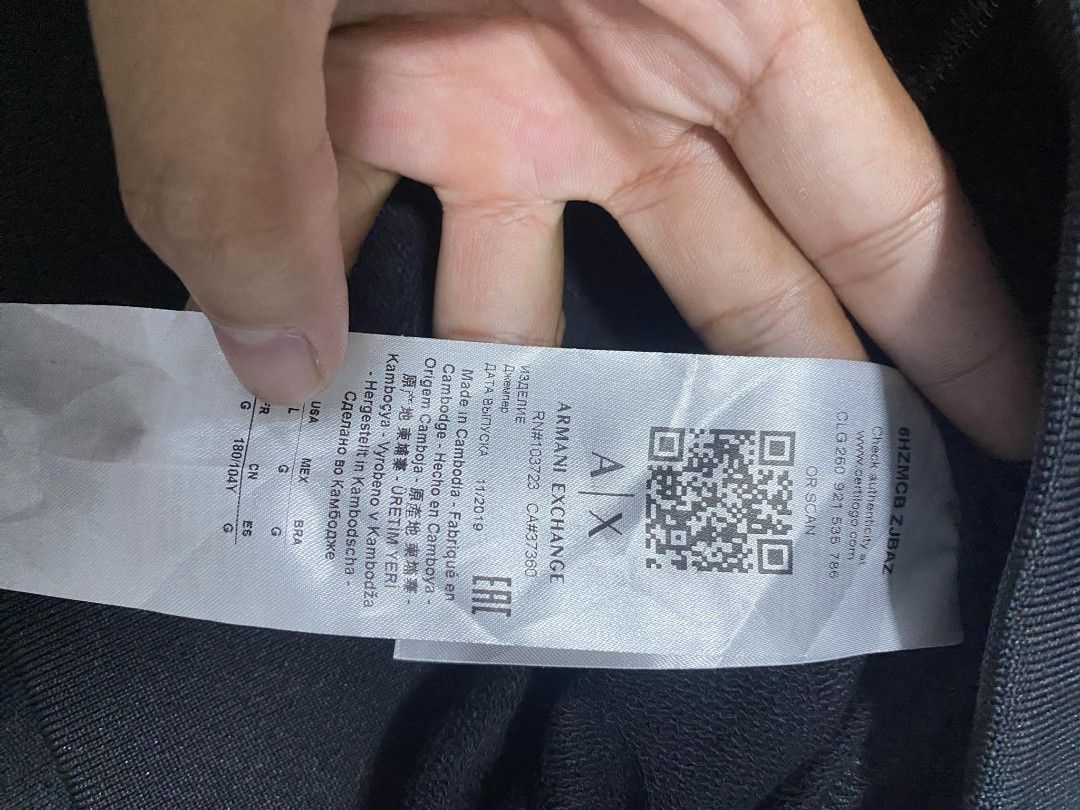 Armani exchange watch deals authenticity code check