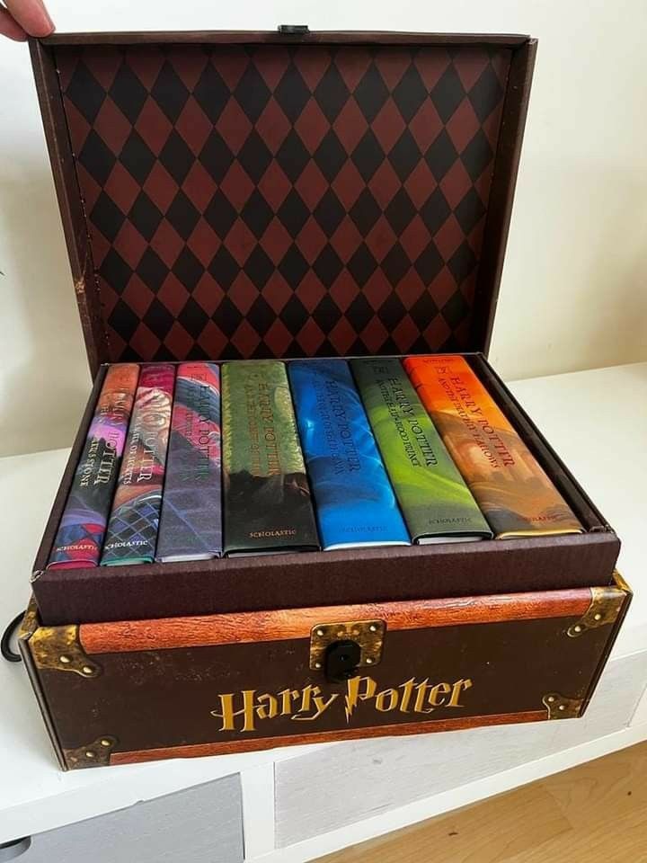 Original Harry Potter Boxed Set hardbound books Hobbies Toys Books Magazines Fiction Non Fiction on Carousell