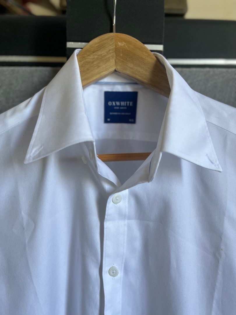 OXWHITE FORMAL SHIRT OFFICE WEAR SHIRT SLEEVE, Men's Fashion, Tops & Sets, Formal  Shirts on Carousell