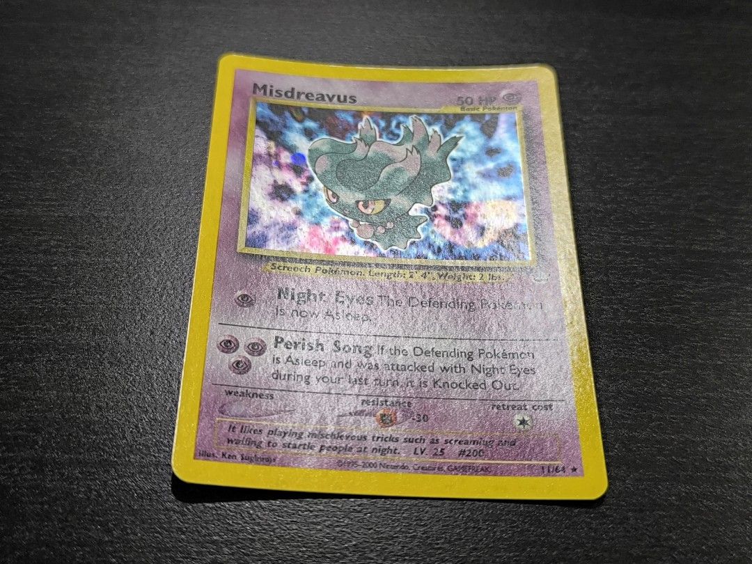 Pokemon Misdreavus 11/64 Neo Revelation, Hobbies & Toys, Toys & Games on  Carousell