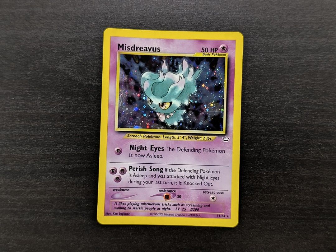 Pokemon Misdreavus 11/64 Neo Revelation, Hobbies & Toys, Toys & Games on  Carousell