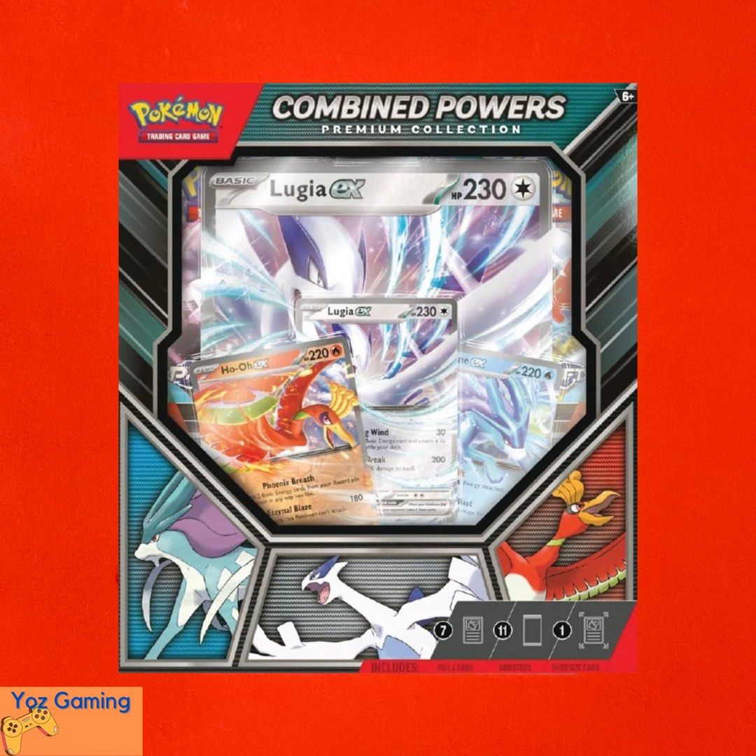 Pokemon TCG Combined Powers Premium Collection Box (Lugia ex, Ho-Oh ex, and  Suicune ex), Hobbies & Toys, Toys & Games on Carousell