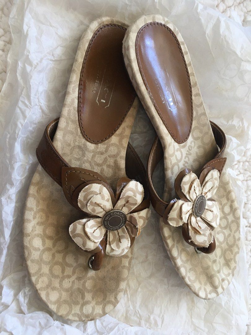 Coach flower sandals top