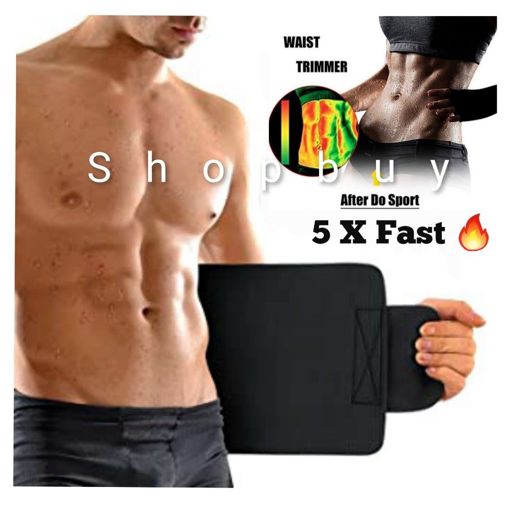 5X Fast Burn Fat Slimming Waist Tummy Trimmer Weight Loss Body Slimming  Premium Quality Sweat Belt, Health & Nutrition, Braces, Support &  Protection on Carousell