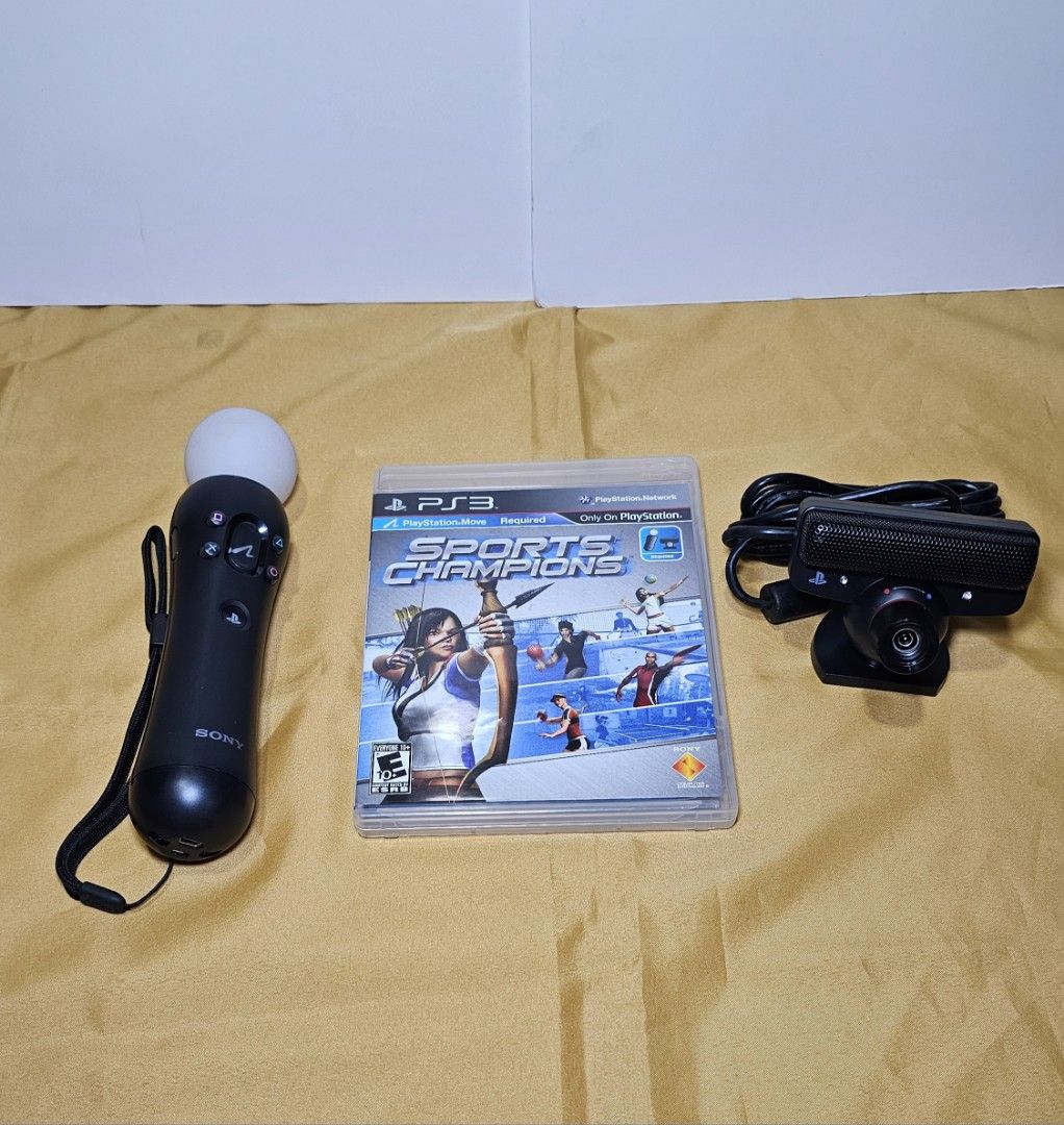 PS3 Move Bundle (Category: PlayStation) located in Quezon City. Submitted by kardinalfire (Listing ID 1288827474, Image 1). Description: - From the US - Like new with original plastic - Good working condition - No box #playstation #playstationmove #getfit #excercise #healthylifestyle.