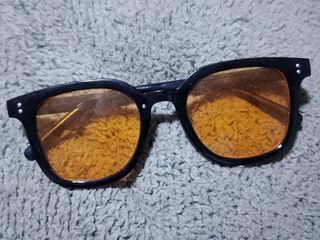 Ray-Ban Trendy Orange Lens Black Frame Sunglasses Shaded Unisex Eyewear for Women Men
