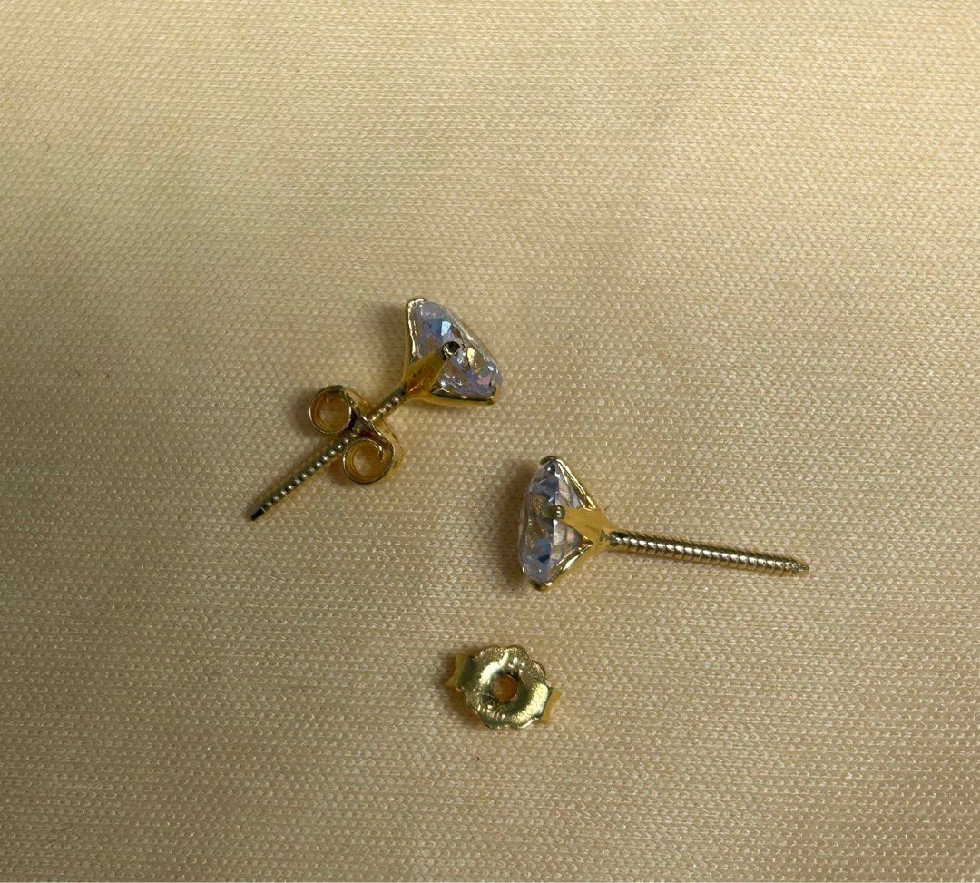Real gold and silver earrings hotsell