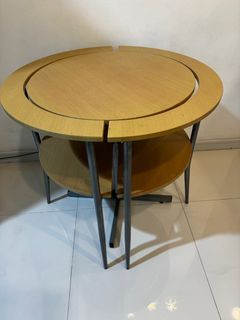 Space saving table and 2 chairs