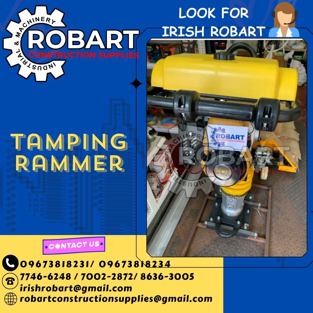TAMPING RAMMER (Category: Construction Tools & Equipment) located in Manila. Submitted by irishrobart_22 (Listing ID 1288796883, Image 1). Description: TAMPING RAMMER BRAND:: TITAN ELECTRIC TYPE/PETROL TYPE 300X280MM 85-90KG SEND US MESSAGE FOR INQUIRIES ‼️‼️ LOOK FOR IRISH ROBART VBR : 0 9 6 7 3 8 1 8 2 3 1/ 0 9 6 7 3 8 1 8 2 3 4 LANDLINE 8-6 3 6 3 0 0 5 / 7 7 4 6 -6 2 4 / 7 0 0 2-2 8 7 2 GMAIL: I R I S H R O B A R T @ G M A I L . C O M Office A