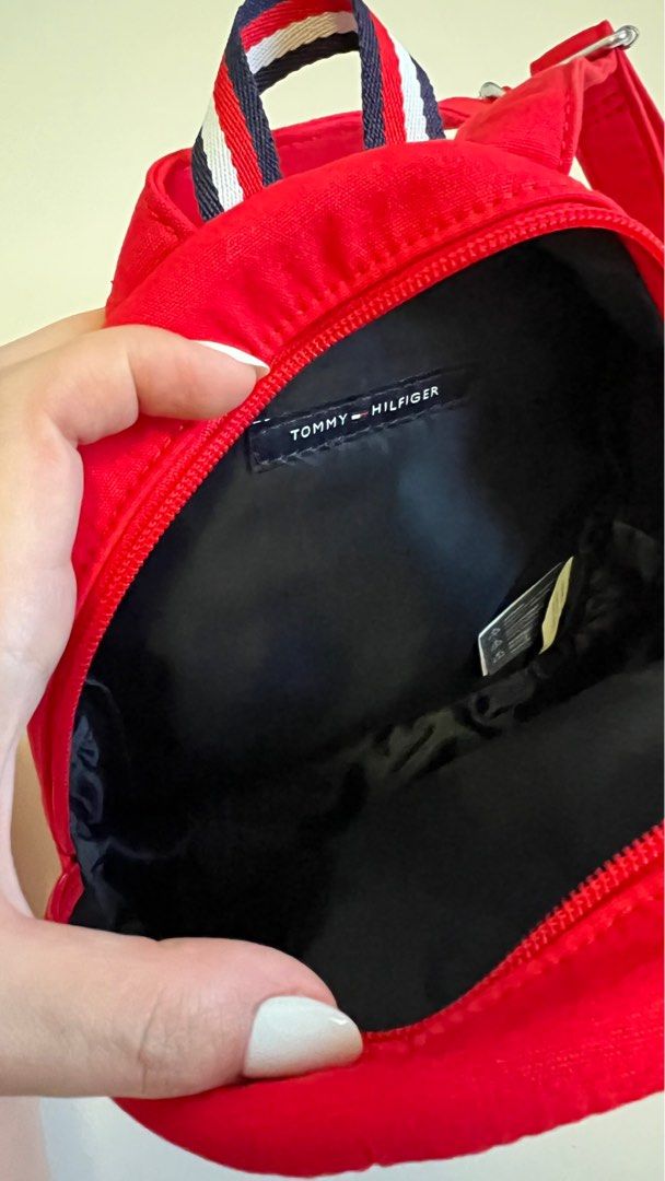 Tommy hilfiger outlet red mini backpack