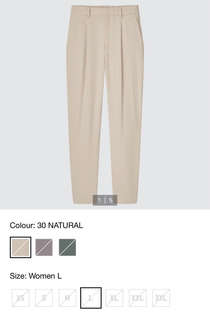 Uniqlo Drape Jogger Pants, Women's Fashion, Bottoms, Other Bottoms