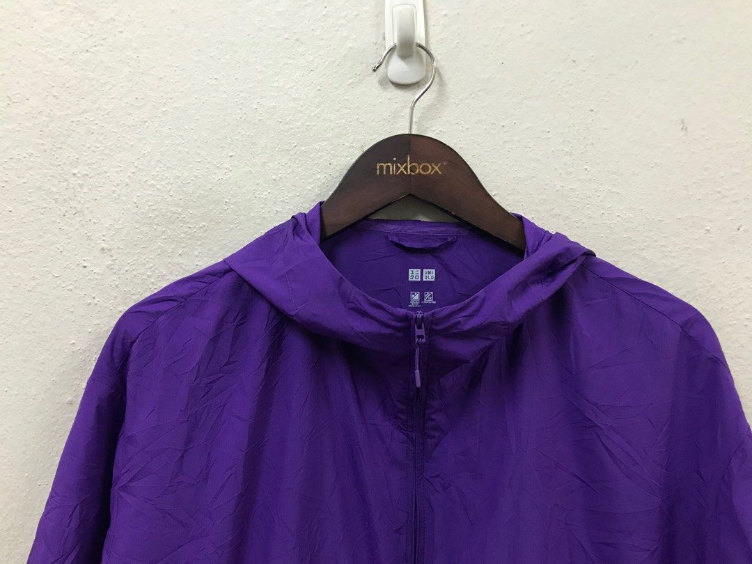 Uniqlo Light Windbreaker Jacket Purple women Women s Fashion