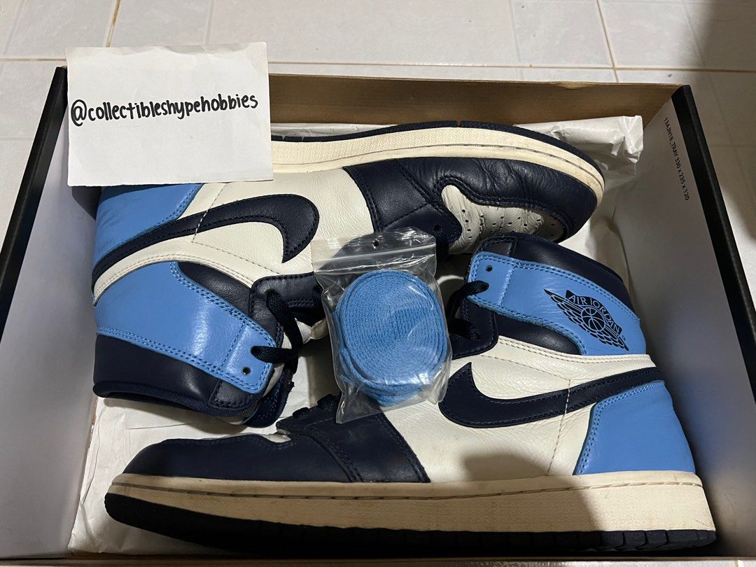 Nike air jordan 1 unc obsidian top