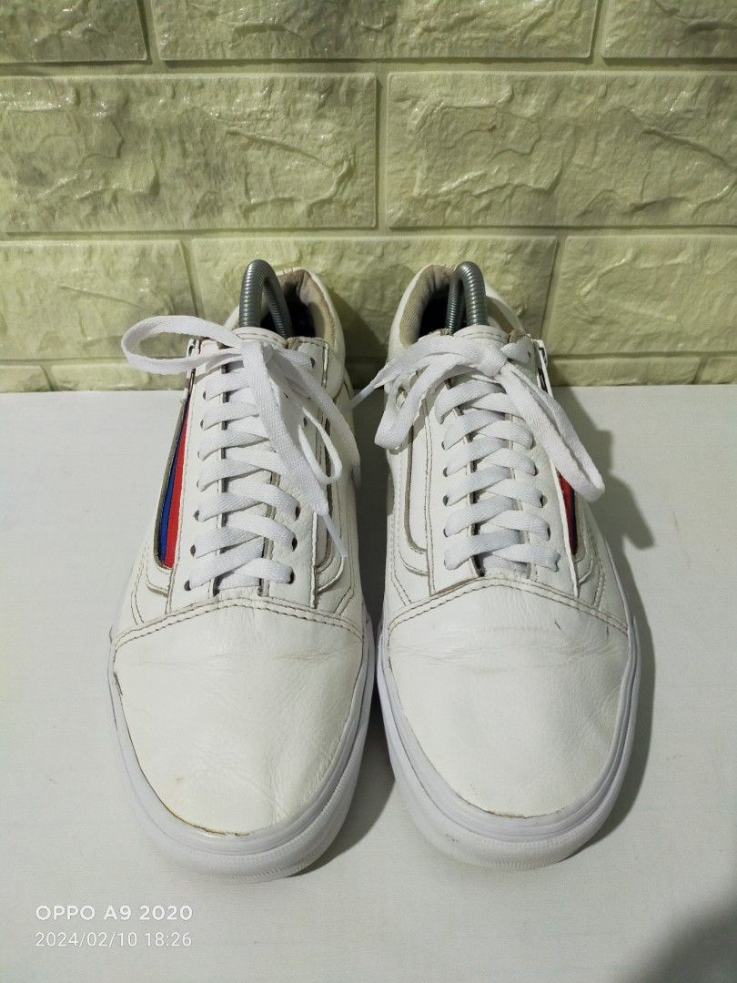 Vans Old School Zip Leather White