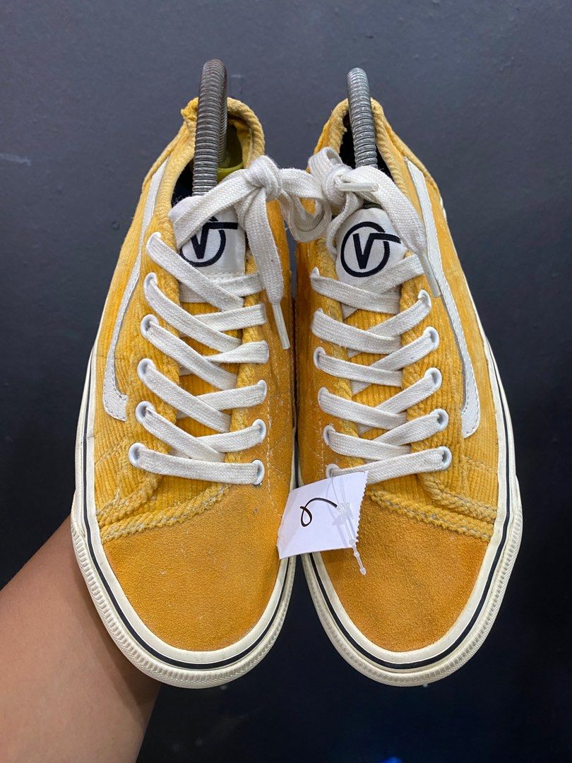 Yellow cord vans on sale
