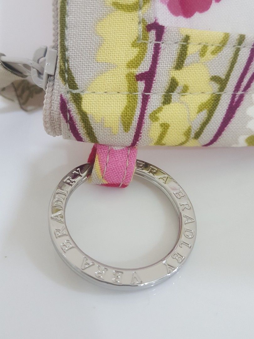 Vera Bradley Zip ID Case Key Ring Coin Purse Women s Fashion