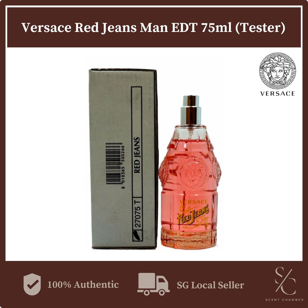 Versace red jeans 75 ml new arrivals
