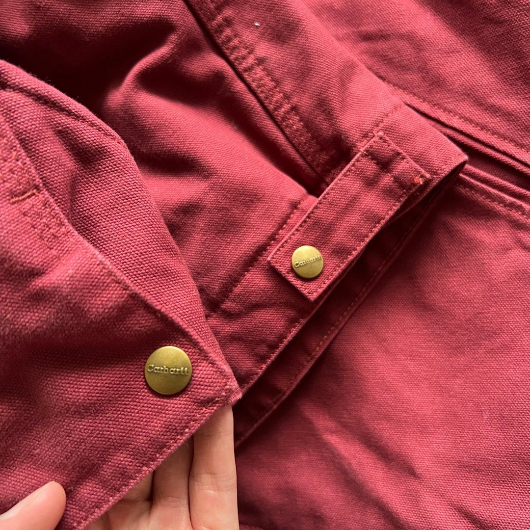 Red carhartt outlet jacket men's