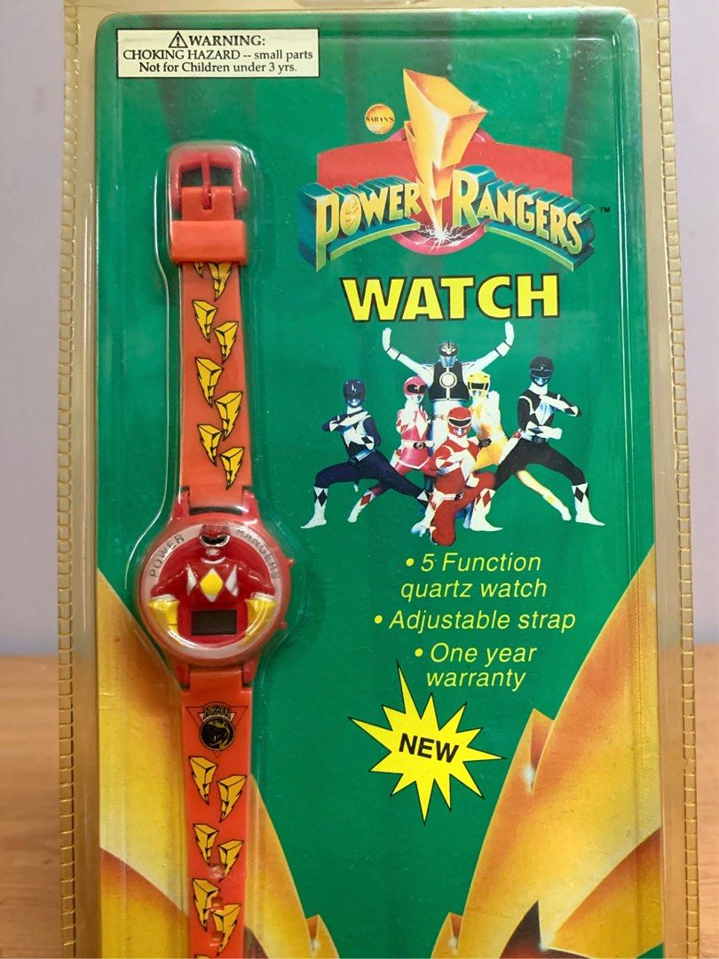 Vintage Saban Mighty Morphin Power Rangers Atamax Watch (RED) MMPR ...
