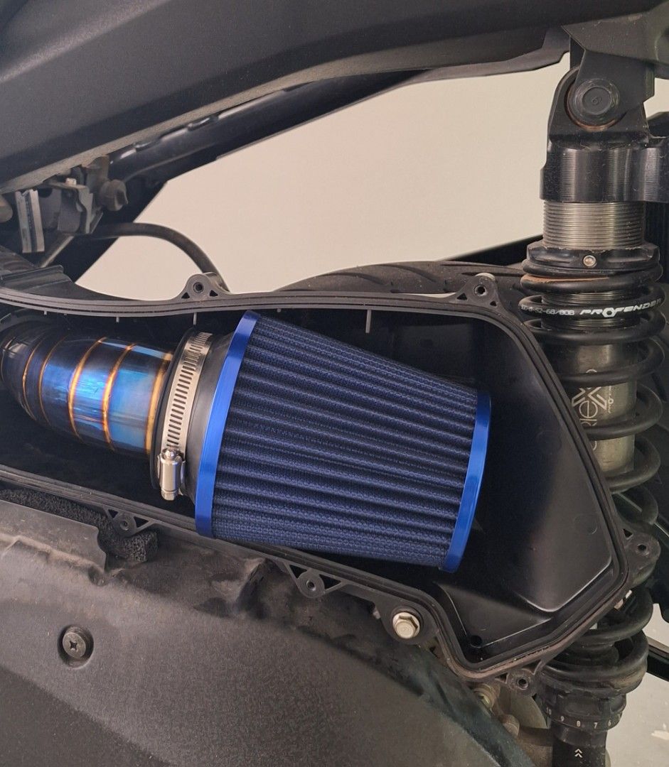 Xmax Performance Pod filter - Open pod mod, Motorcycles, Motorcycle ...