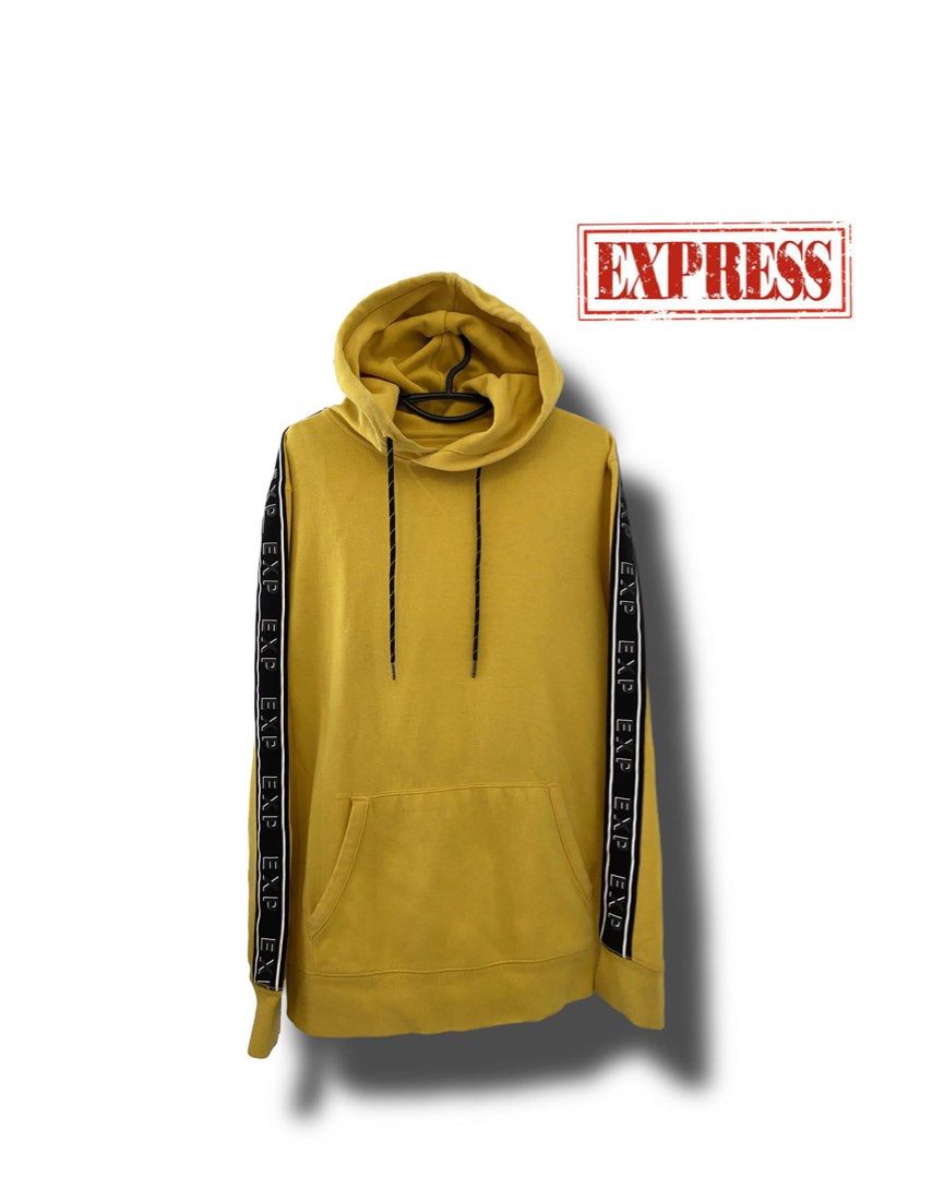 Express yellow hoodie top