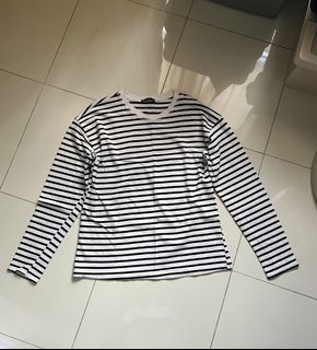 Zara oversized stripes shirt