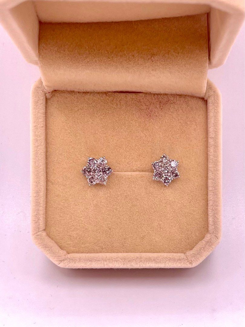 Full carat discount diamond earrings