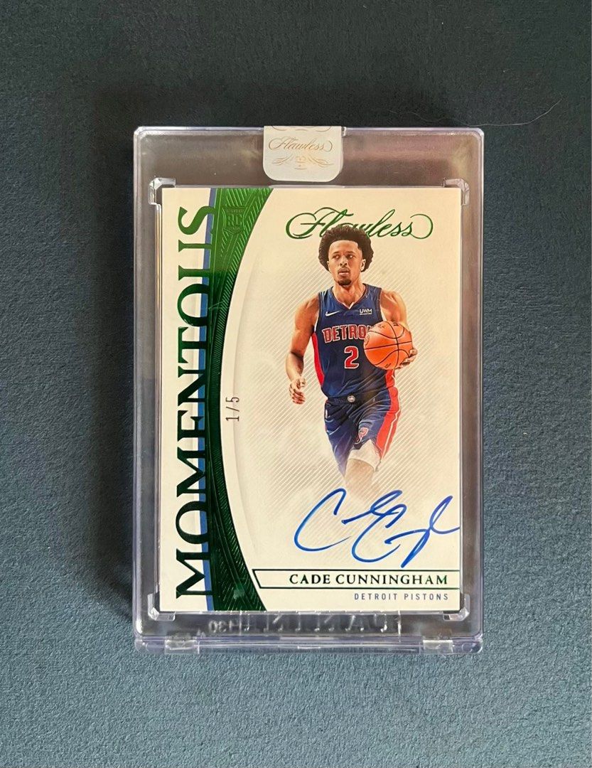 2021-22 Cade Cunningham (Pistons) Panini Flawless Rookie Auto /5